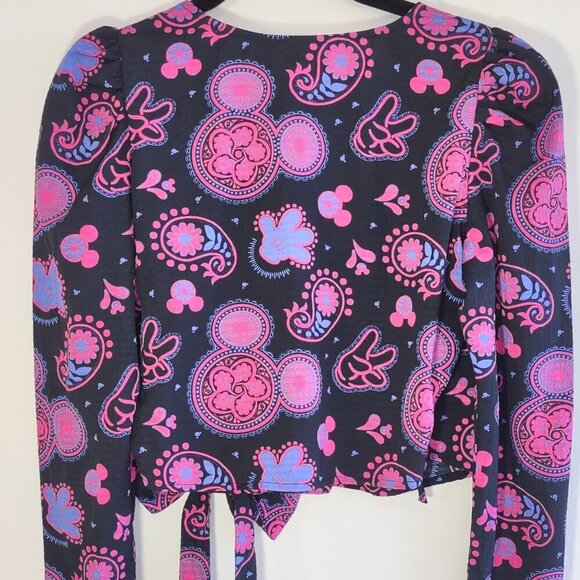 NWT Souled Store Disney Whimsigoth Boho Paisley Crop Top Indie Hippie  Small - Picture 7 of 13